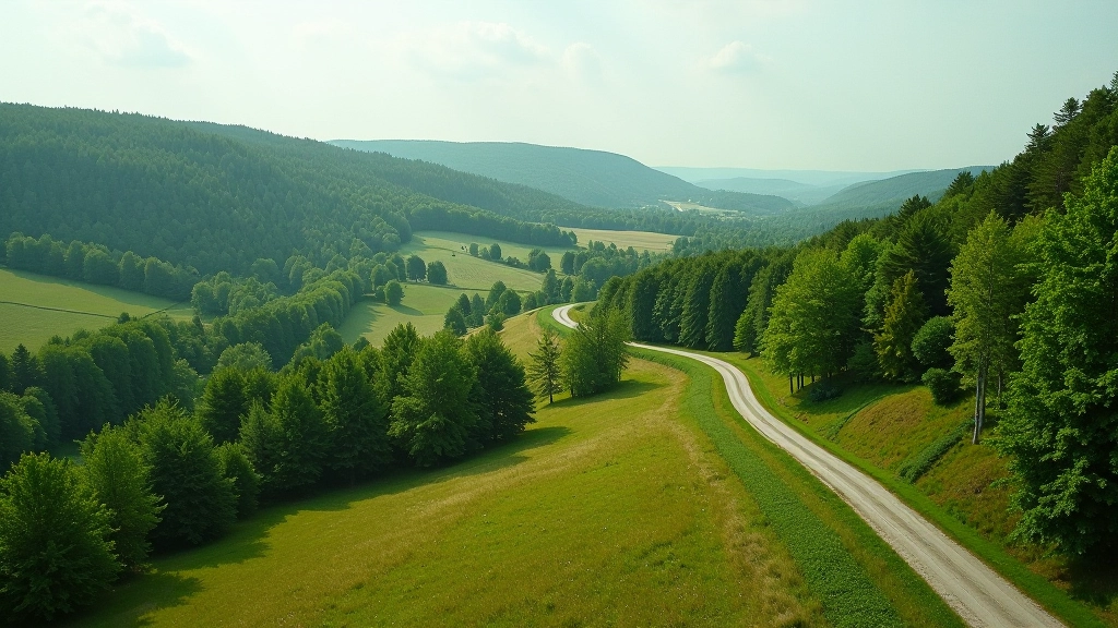 Scenic drive through Latvian countryside from Riga to medieval castles